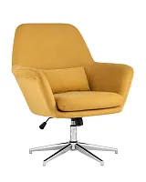 Кресло Рон регулируемое, охра УТ000001760 Stool Group, жёлтый/ткань, ножки/металл/серебристый, размеры - ****850*760мм