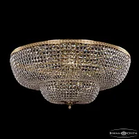 Люстра потолочная 19101/100IV G C1 Bohemia Ivele Crystal прозрачная на 20 ламп, основание золотое в стиле классический sp