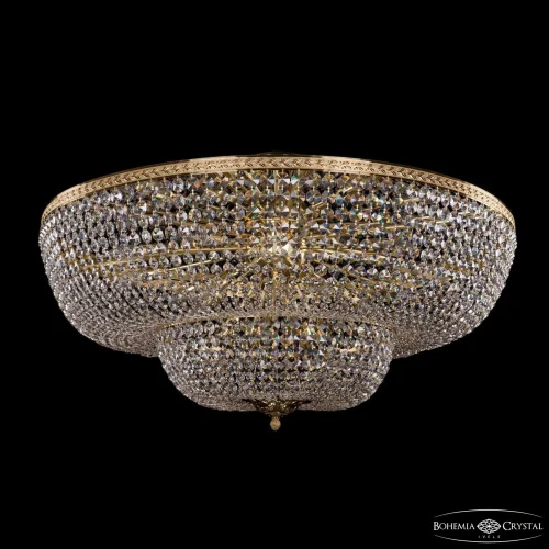 Люстра потолочная 19101/100IV G C1 Bohemia Ivele Crystal прозрачная на 20 ламп, основание золотое в стиле классический sp