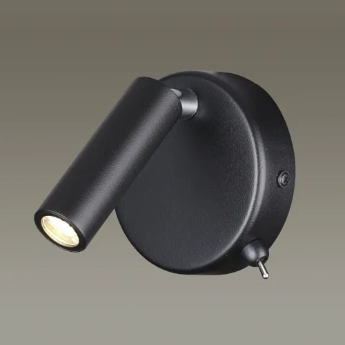 Бра с выключателем LED Chase 5220/3WL Lumion чёрный на 1 лампа, основание чёрное в стиле хай-тек для чтения фото 3