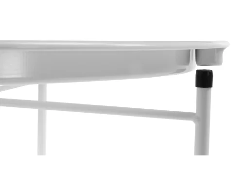 Журнальный столик-поднос Tray 47х51 white 15393 Woodville столешница белая из металл фото 4