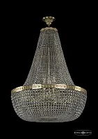 Люстра потолочная хрустальная 19111/H2/80IV G Bohemia Ivele Crystal прозрачная на 22 лампы, основание золотое в стиле классический sp