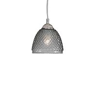 Светильник подвесной L 9801/14 Reccagni Angelo чёрный серый 1 лампа, основание никель в стиле классический 