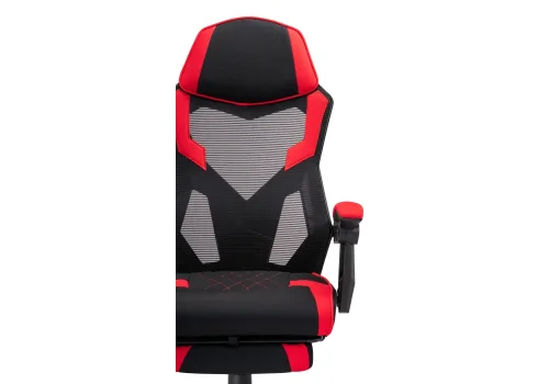 Компьютерное кресло Brun red / black 15401 Woodville, красный чёрный/сетка ткань, ножки/пластик/чёрный, размеры - *1200***610* фото 9