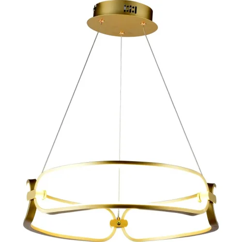 Светильник подвесной LED Ramoni 2028/83/01P Stilfort золотой 1 лампа, основание золотое в стиле современный 