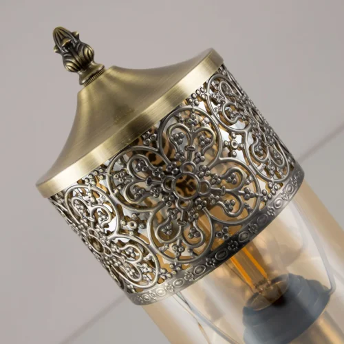 Настольная лампа Эмир CL467813 Citilux янтарная 1 лампа, основание бронзовое металл в стиле восточный  фото 6