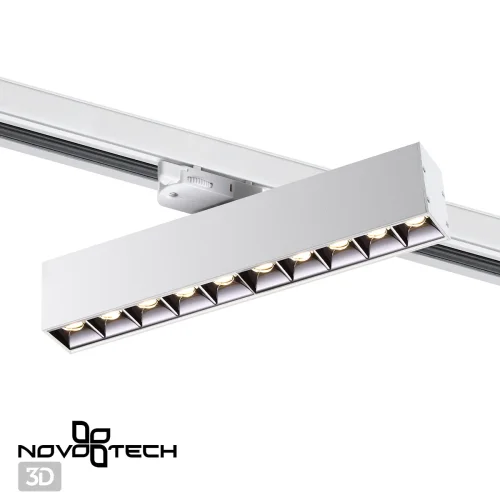Трековый светильник трехфазный Iter 358862 Novotech белый для шинопроводов серии Iter фото 5