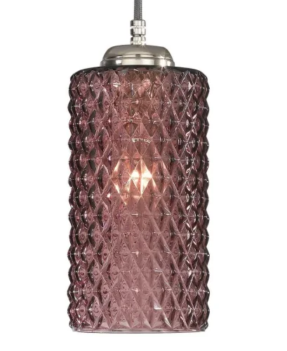 Светильник подвесной L 10001/1 Reccagni Angelo фиолетовый 1 лампа, основание никель в стиле современный классический выдувное фото 2