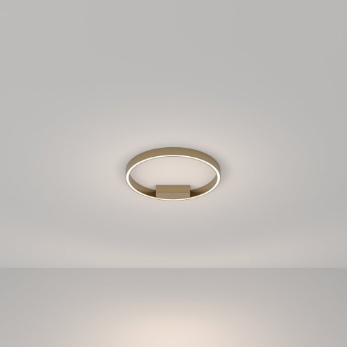 Светильник потолочный LED Rim MOD058CL-L25BSK Maytoni латунь 1 лампа, основание латунь в стиле современный хай-тек минимализм кольца фото 4