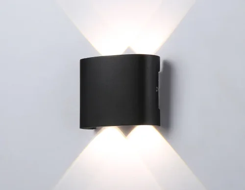 Настенный светильник LED ST4452 Ambrella light уличный IP65 чёрный 1 лампа, плафон чёрный в стиле хай-тек современный LED фото 2