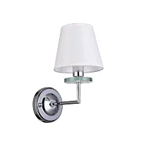Бра Milo 2616-1W F-promo белый 1 лампа, основание хром в стиле современный 