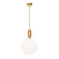 Светильник подвесной Parachilna 9974-C LOFT IT белый 1 лампа, основание золотое в стиле современный 