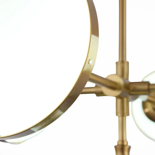 Люстра подвесная Arbe SL1157.303.05 ST-Luce белая на 5 ламп, основание бронзовое в стиле современный шар фото 6