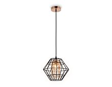 Светильник подвесной TR5852 Ambrella light коричневый янтарный 1 лампа, основание коричневое в стиле лофт современный 