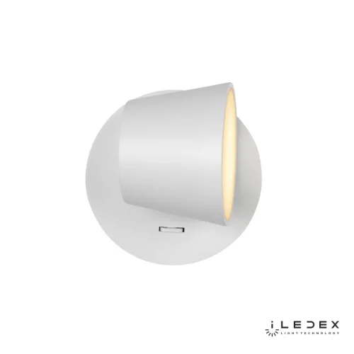 Бра с выключателем LED Flexin W1118-1S WH iLedex белый на 1 лампа, основание белое в стиле современный хай-тек  фото 5