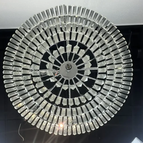 Люстра подвесная Fringe 228793-22 ImperiumLoft прозрачная на 17 ламп, основание хром в стиле современный арт-деко  фото 12