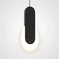 Светильник подвесной MARENA A Черный 189518-26 ImperiumLoft белый 1 лампа, основание чёрное в стиле лофт современный 