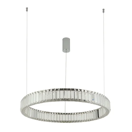 Люстра подвесная LED Renata 1135/02 SP-36 Divinare прозрачная на 1 лампа, основание хром в стиле современный кольца