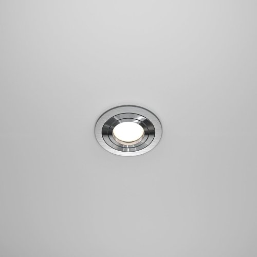 Светильник точечный Atom DL023-2-01S Maytoni серебряный 1 лампа, основание серебряное в стиле современный  фото 5