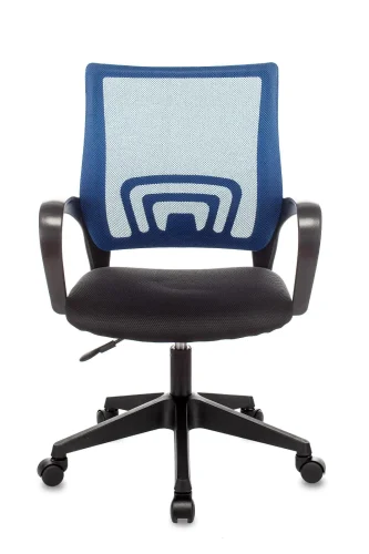 Кресло оператора Topchairs ST-Basic  синий TW-05 сиденье черный TW-11 сетка/ткань крестовина пластик УТ000035167 Stool Group, синий/ткань, ножки/пластик/чёрный, размеры - ****580*605 фото 3
