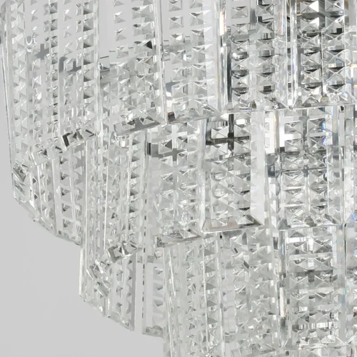 Люстра подвесная Аделард 642016207 MW-Light прозрачная на 7 ламп, основание хром в стиле классический современный  фото 4