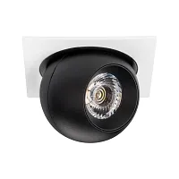 Светильник точечный LED Intero i51672 Lightstar чёрный 1 лампа, основание белое в стиле современный хай-тек 