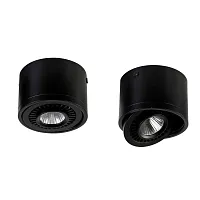 Светильник накладной LED Reflector 1778-1C Favourite чёрный 1 лампа, основание чёрное в стиле современный круглый