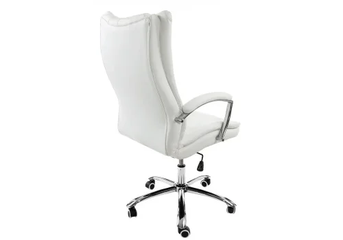 Компьютерное кресло Blant белое 1874 Woodville, белый/искусственная кожа, ножки/металл/хром, размеры - *1240***670*800 фото 3
