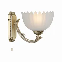 Бра с выключателем Севилья CL414313 Citilux белый 1 лампа, основание бронзовое в стиле классический 