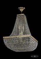 Люстра потолочная хрустальная 19112/H2/45IV G Bohemia Ivele Crystal прозрачная на 8 ламп, основание золотое в стиле классический sp