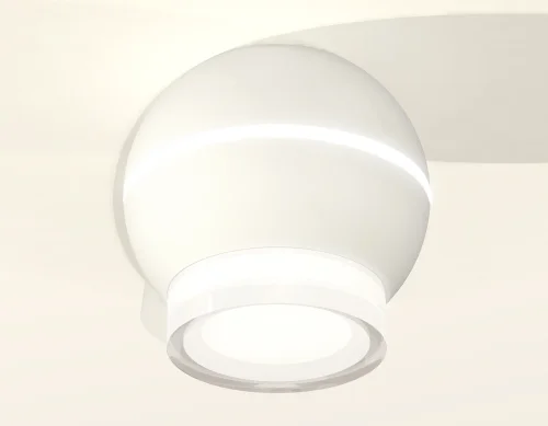 Светильник накладной Techno spot XS1101042 Ambrella light белый 1 лампа, основание белое в стиле современный круглый фото 2