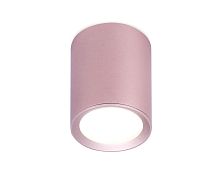 Светильник накладной TN217 Ambrella light розовый 1 лампа, основание розовое в стиле современный круглый