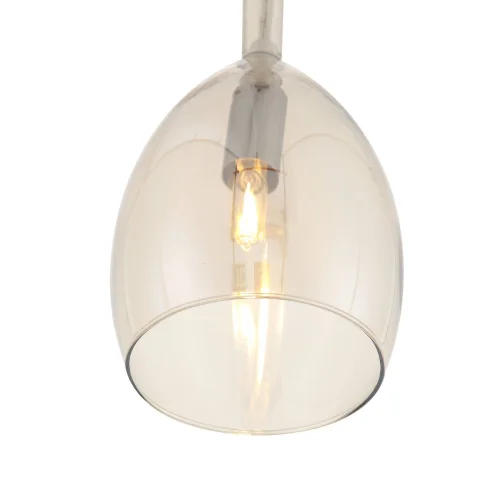 Светильник подвесной Brichere SL373.313.01 ST-Luce прозрачный янтарный 1 лампа, основание хром в стиле современный  фото 2