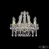 Люстра подвесная 1413/8/141 G Bohemia Ivele Crystal без плафона на 8 ламп, основание золотое в стиле классический sp