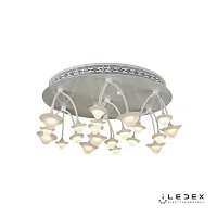 Люстра потолочная LED Darner C50068/7Y WH iLedex белая на 1 лампа, основание белое в стиле хай-тек модерн 