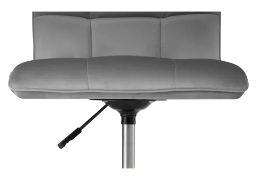 Компьютерное кресло Квадро темно-серое / хром 539657 Woodville, серый/велюр, ножки/металл/хром, размеры - *960***420*570 фото 8