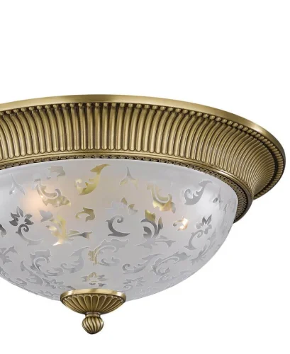 Люстра потолочная  PL 6202/4 Reccagni Angelo белая на 4 лампы, основание античное бронза в стиле классический  фото 2