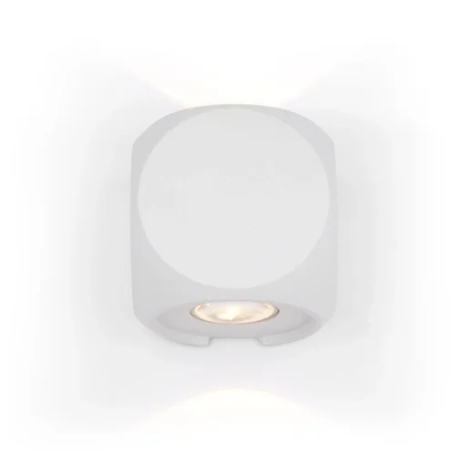 Настенный светильник LED Bond Street O015WL-L4W Maytoni уличный IP54 белый 1 лампа, плафон белый в стиле современный LED