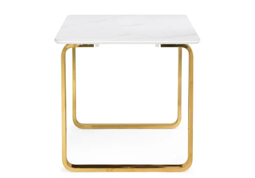 Керамический стол Селена 4 160х90х77 белый мрамор / золото 572187 Woodville столешница белая из керамика фото 2