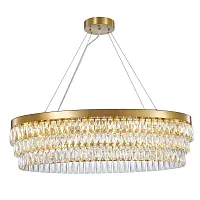 Люстра подвесная Magnitudo 2206-16C Favourite прозрачная на 16 ламп, основание золотое в стиле модерн 
