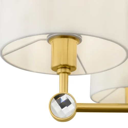 Люстра подвесная Alloro MOD088PL-06BS Maytoni белая на 6 ламп, основание латунь в стиле классический  фото 4