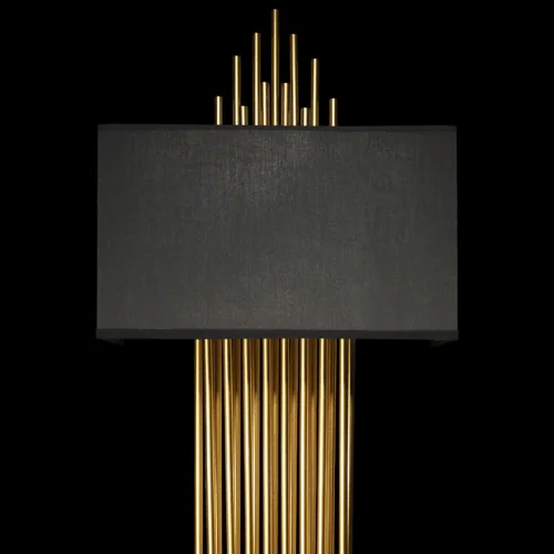 Бра Elegio 10107 Black LOFT IT чёрный на 2 лампы, основание золотое в стиле современный арт-деко  фото 6
