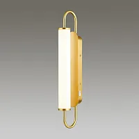 Бра с выключателем LED Ponte 4270/10WL Odeon Light белый 1 лампа, основание золотое в стиле современный 