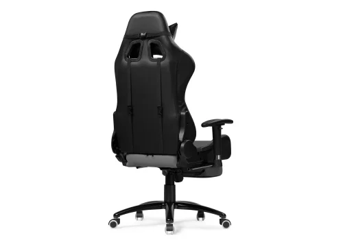Компьютерное кресло Tesor black / gray 15468 Woodville, серый чёрный/искусственная кожа ткань, ножки/металл/чёрный, размеры - *1350***540* фото 6