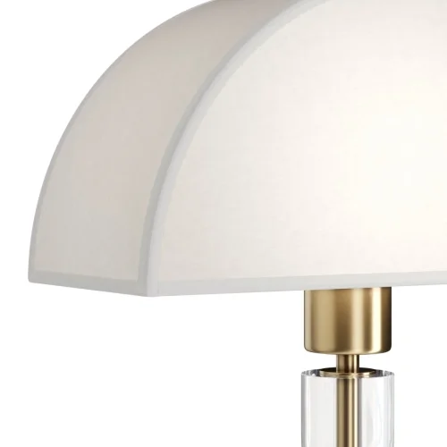 Настольная лампа Prima Z034TL-01BZ Maytoni белая 1 лампа, основание бронзовое металл в стиле арт-деко современный  фото 3