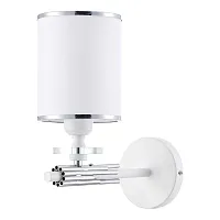 Бра Effect 1157/1A Escada белый 1 лампа, основание хром в стиле современный 