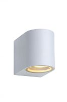 Настенный светильник Zora-Led 22861/05/31 Lucide уличный IP44 белый 1 лампа, плафон белый в стиле современный GU10