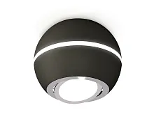 Светильник накладной Techno spot XS1102021 Ambrella light чёрный 1 лампа, основание чёрное в стиле современный круглый
