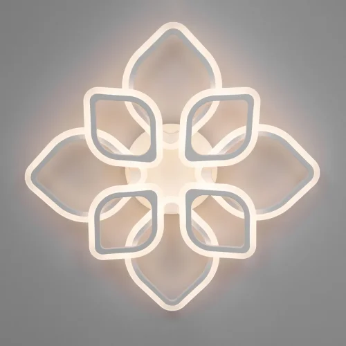 Люстра потолочная LED с пультом Ромби CL236180R Citilux белая на 1 лампа, основание белое в стиле современный хай-тек с пультом фото 6