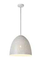Светильник подвесной ETERNAL 03414/40/31 Lucide белый 1 лампа, основание белое в стиле современный 